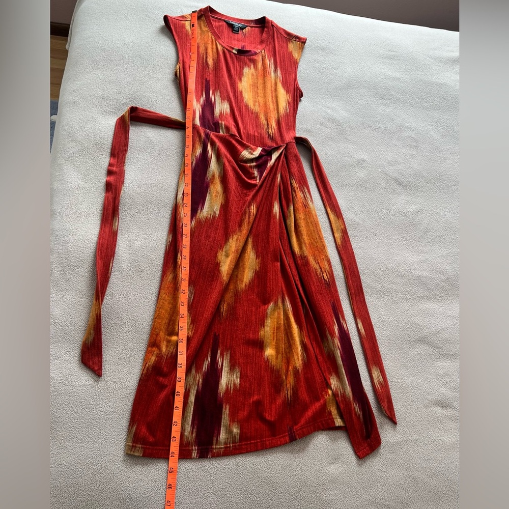 Lauren Ralph Lauren Geo-Print Belted Jersey Tee Dress - Picture 5 of 8